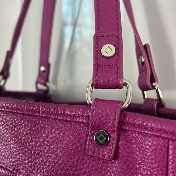 Thirty-One 31 Jewell Townsfair Purple Reversible ShoulderTote Bag Purse - Picture 9 of 17